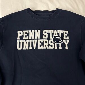 Jansport Crewneck Sweatshirt Navy with White Penn State University - Size M